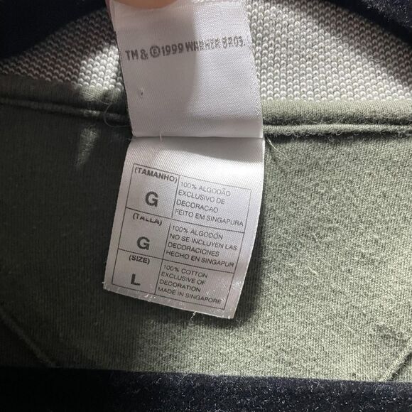 Vintage Warner Bros Polo Shirt Mens Large Daffy Duck Golf Cartoon 90s - Picture 6 of 10